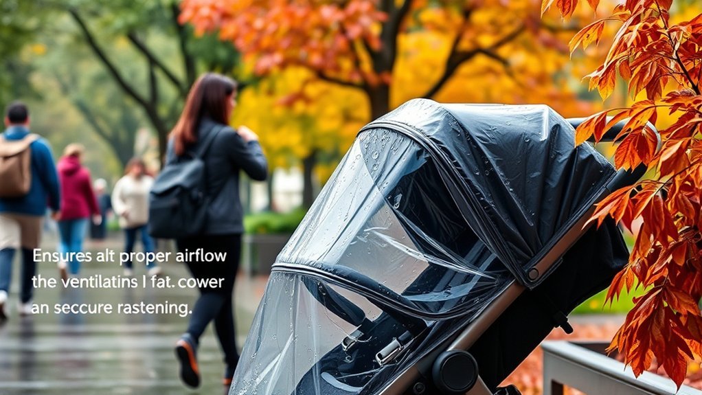 safety checklist for using a stroller rain cover in rainy weather