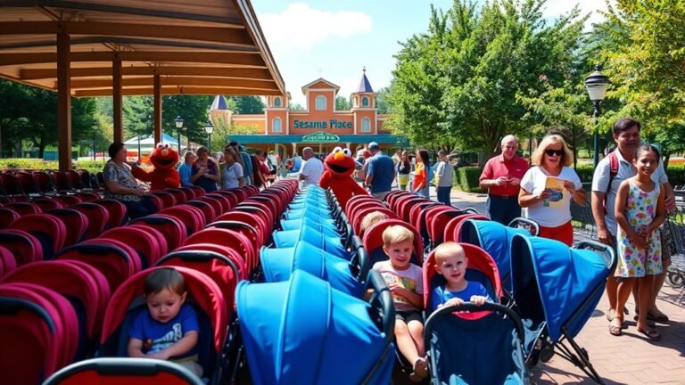 sesame place stroller rentals available