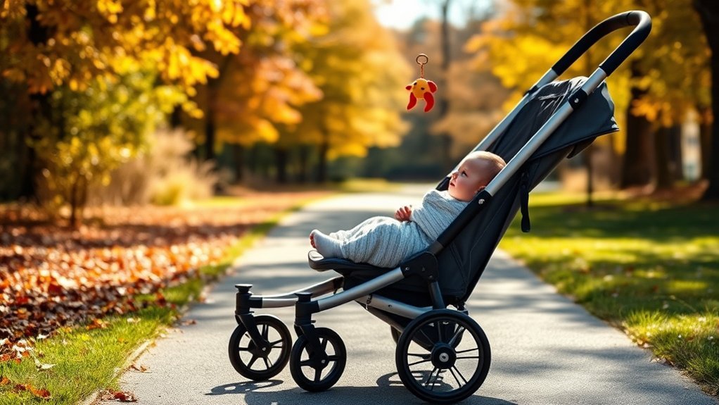 six months as a common minimum age for jogging stroller use