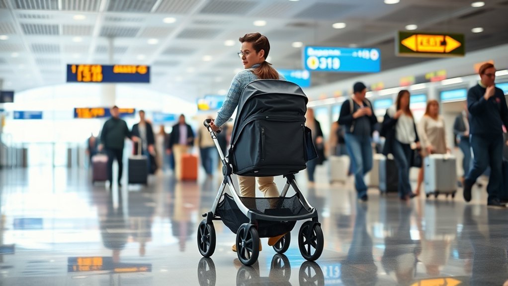 smooth airport stroller navigation tips for parents with babies and toddlers