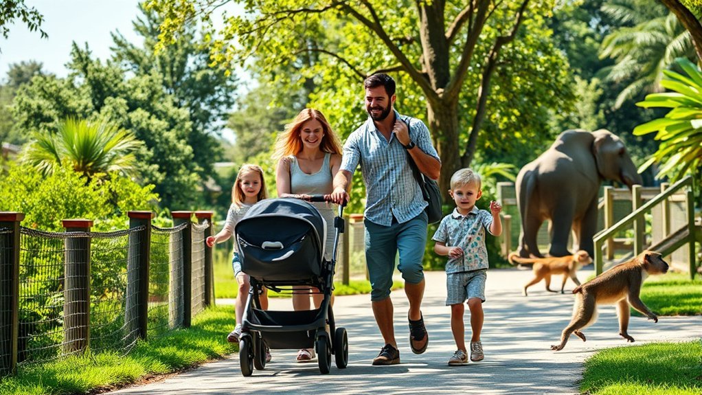 smooth zoo visit tips for families using a stroller