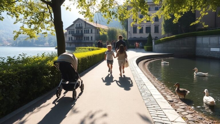 stroller accessibility at lake como