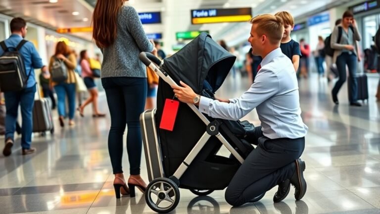 stroller airline check in process