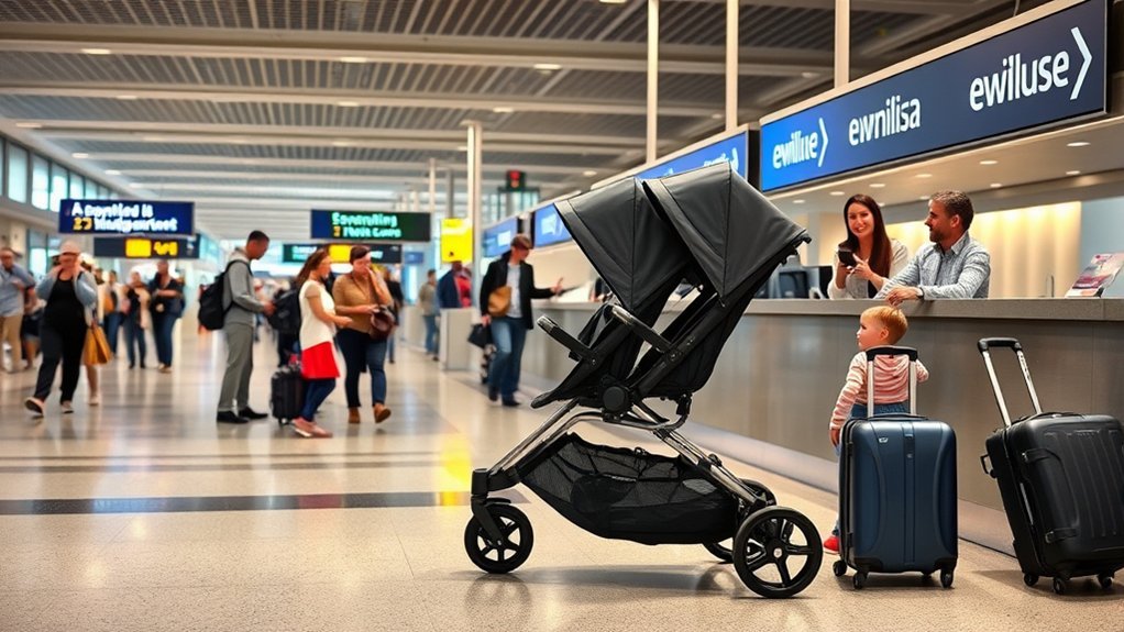 different stroller types allowed by airlines