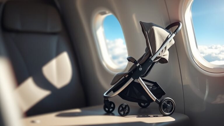 stroller airline travel rules
