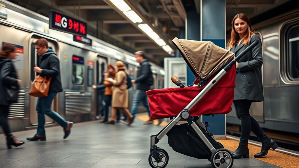 stroller allowed on subway