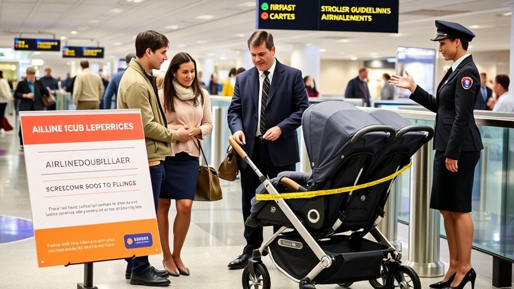stroller and car seat size guidelines for flying
