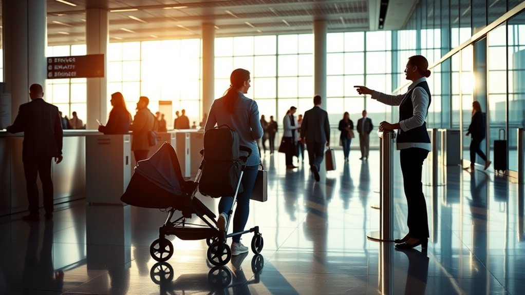 benefits of bringing stroller on a flight