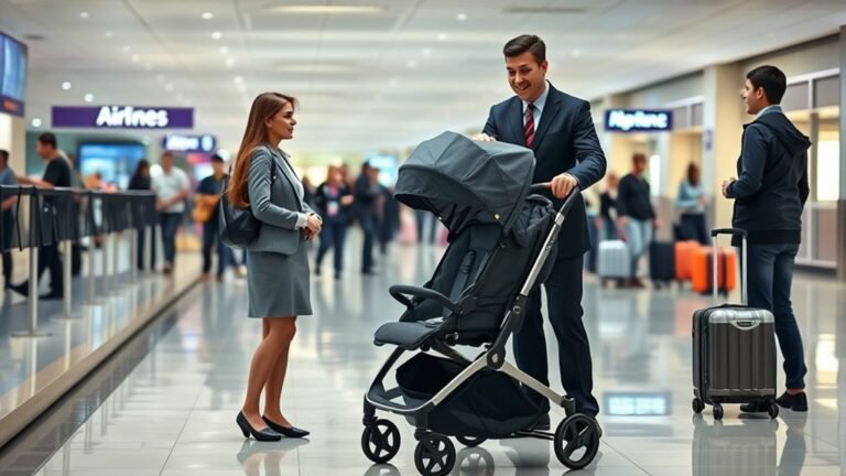 stroller check in airline policies