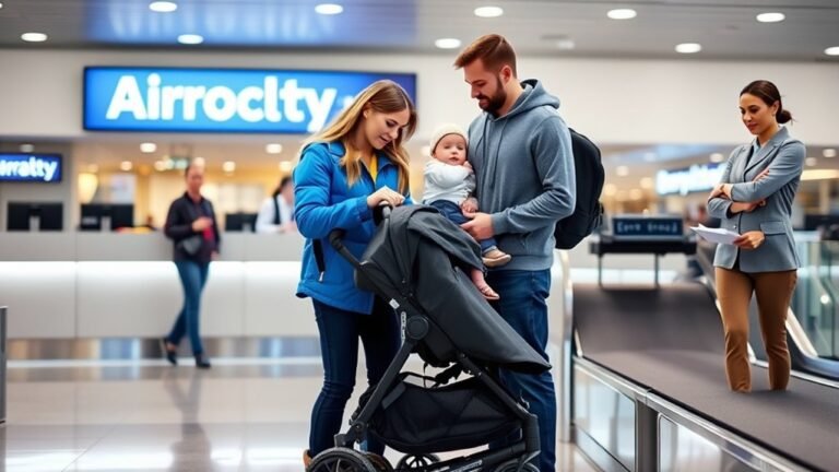 stroller check in process