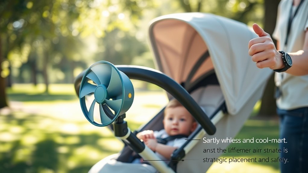 stroller fan safety guidelines for parents during hot weather