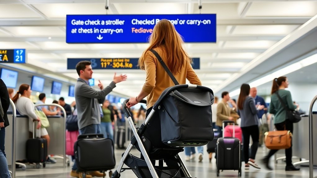 stroller handling options airport