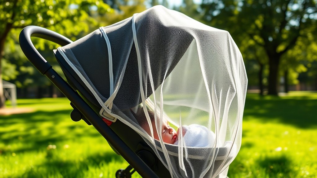stroller insect protection accessory