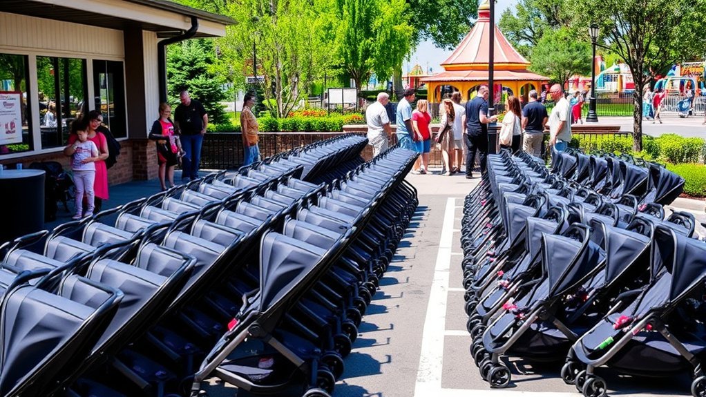 stroller parking and identification