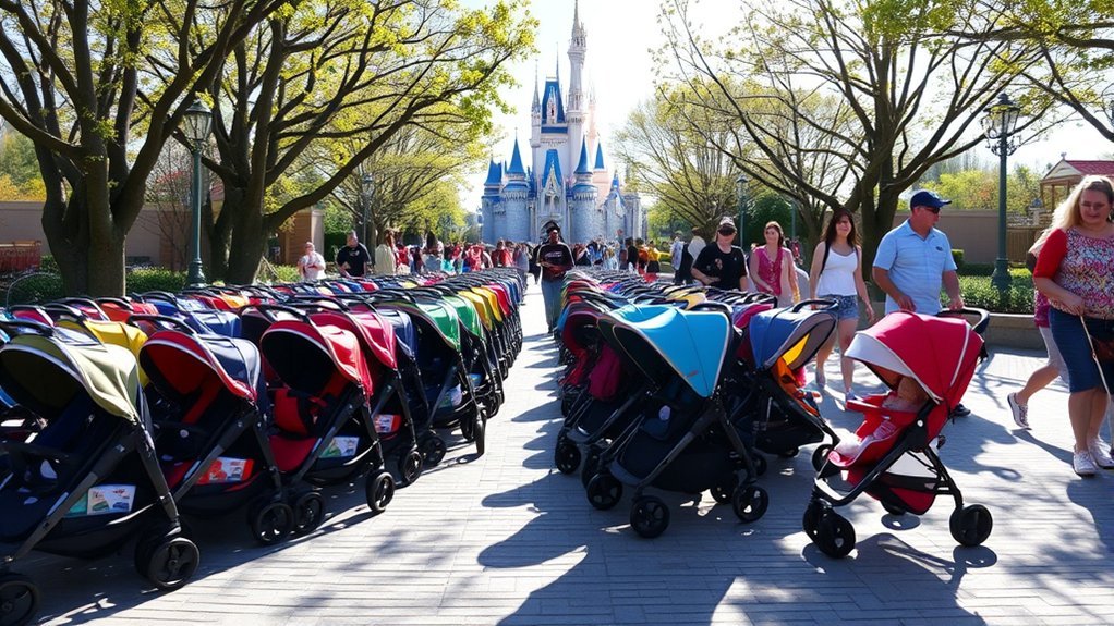 Disneyland stroller parking and safety tips