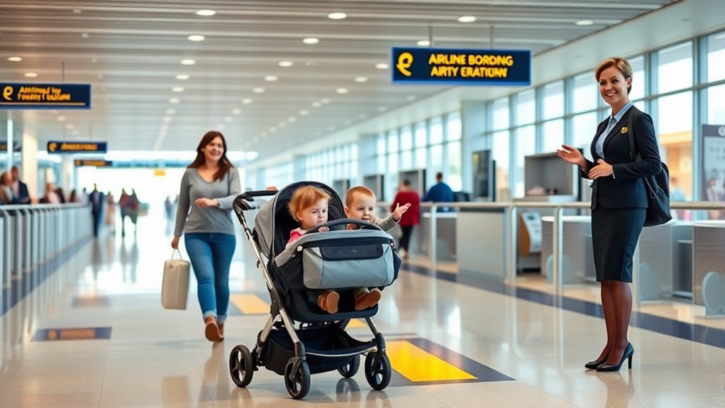 different stroller types allowed by airlines