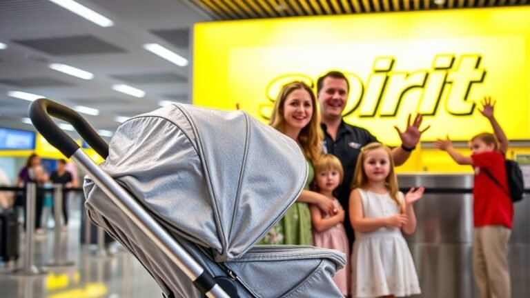 stroller policy on spirit airlines