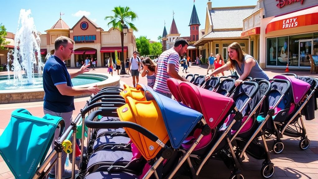 stroller rentals enhance convenience at Disney Springs