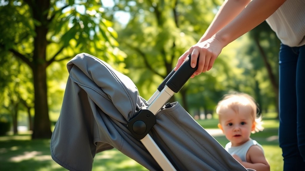 stroller safety during operation