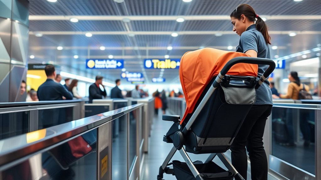 stroller security screening tips