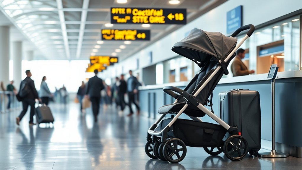 measuring stroller size and weight before air travel