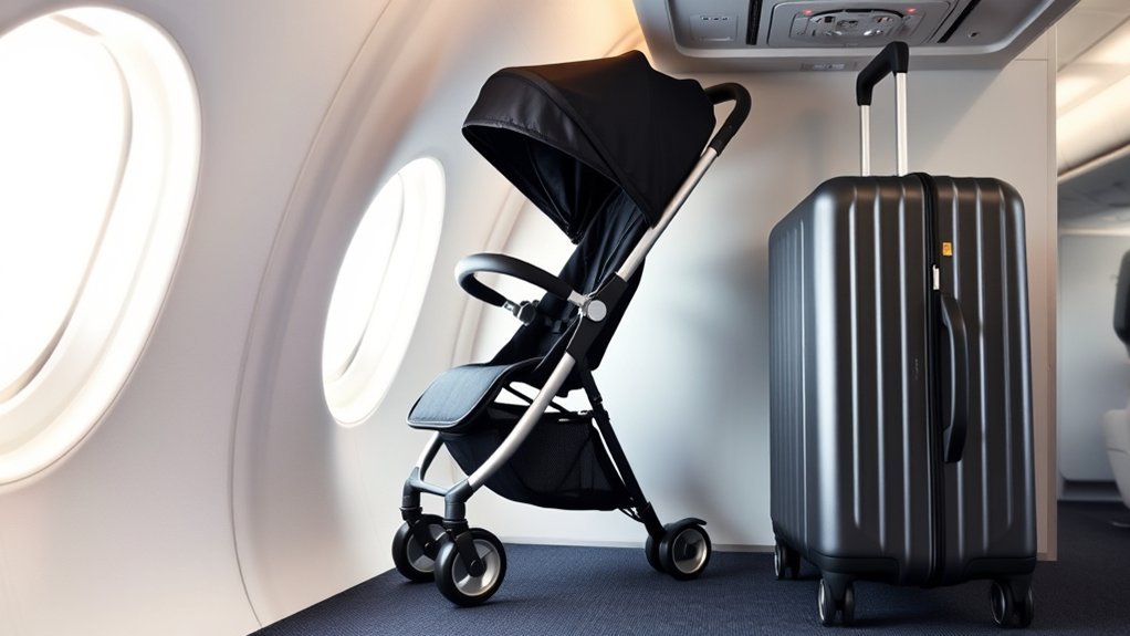 stroller size and weight regulations