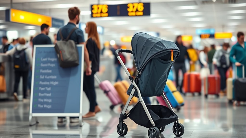 stroller size and weight restrictions