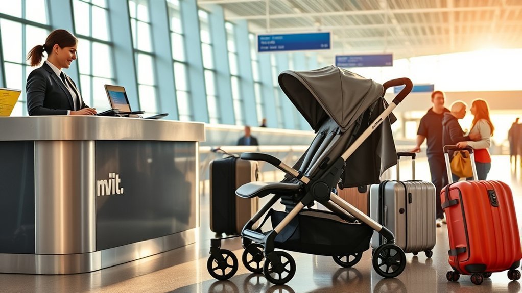 different stroller types and airline size restrictions for travel