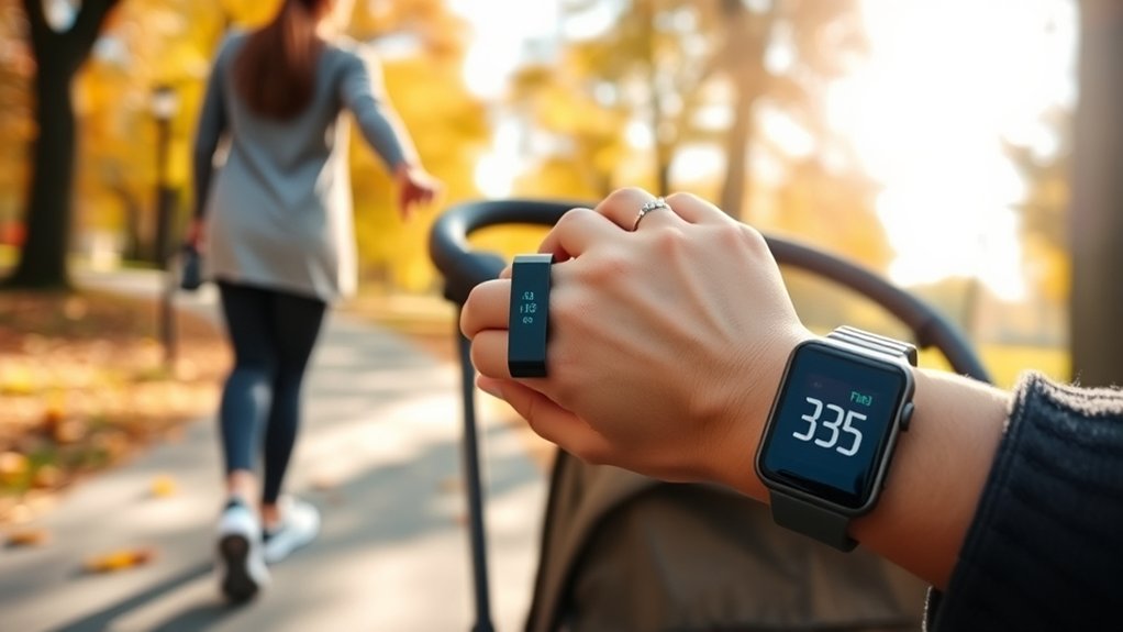 Simple strategies for counting Fitbit steps while pushing a stroller