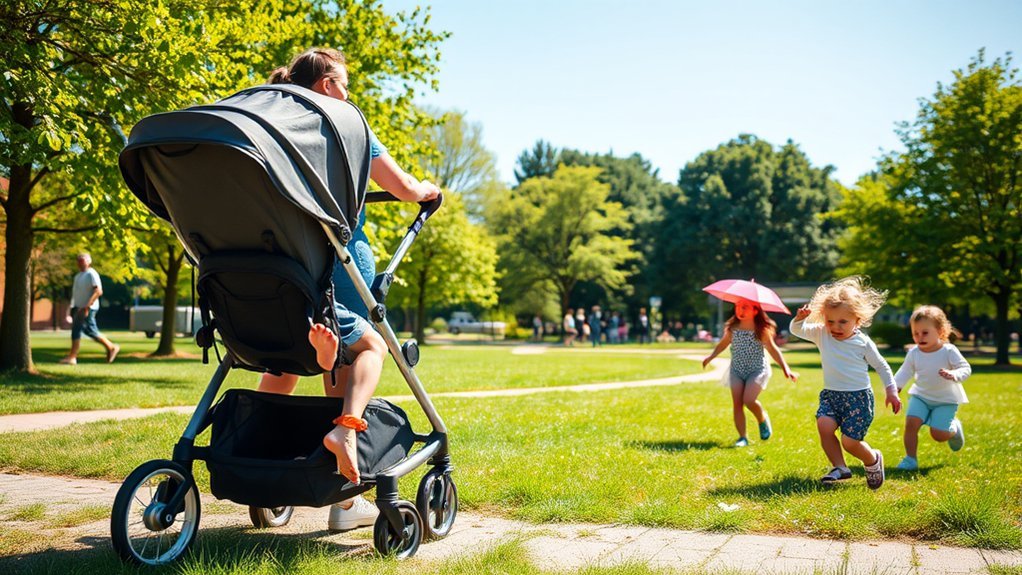 stroller use balance needed