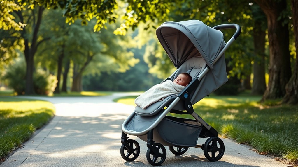 safe stroller use guidelines for newborn babies
