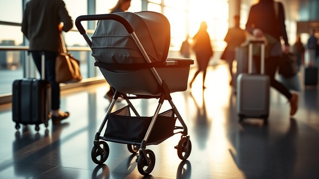 stroller wagon gate check