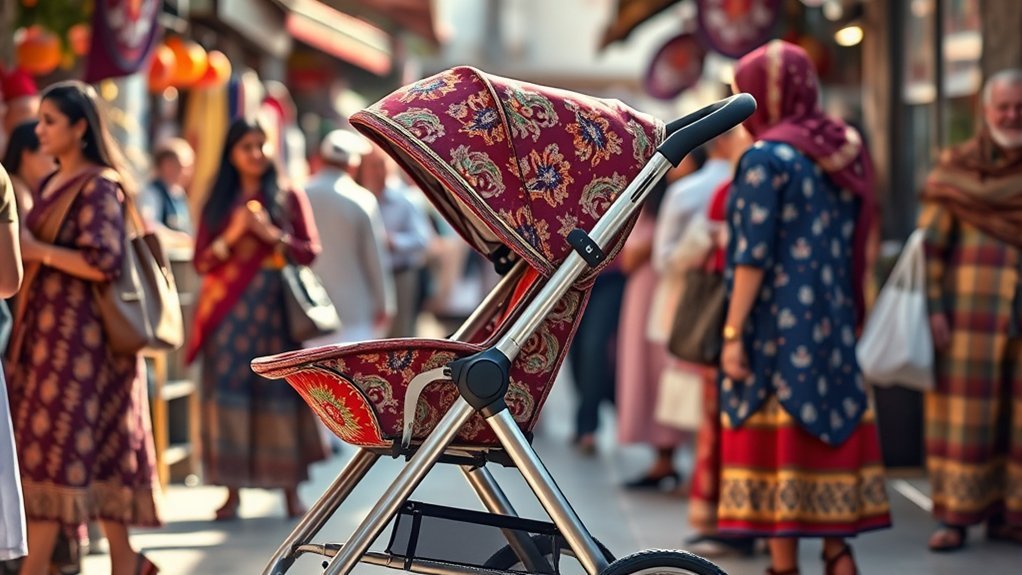 strollers symbolize mobility and community