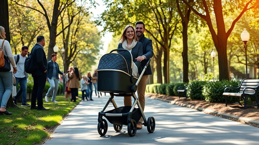 stylish functional luxury strollers
