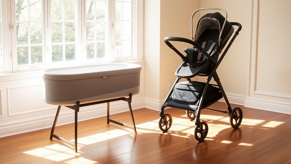 uppababy bassinet stand with easy setup