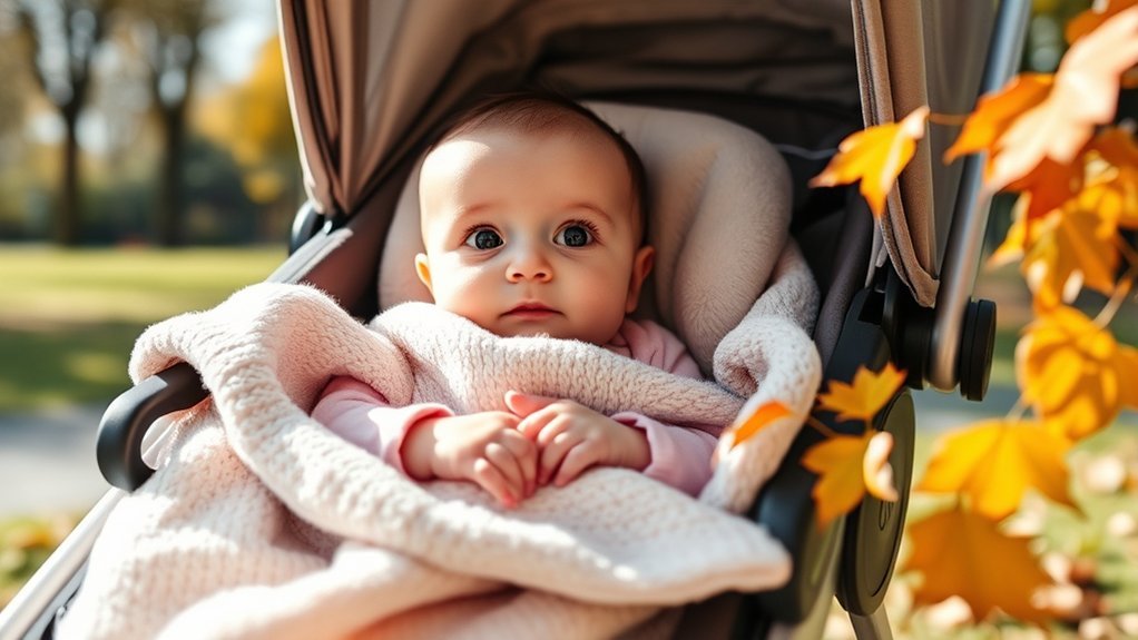 three month old stroller use