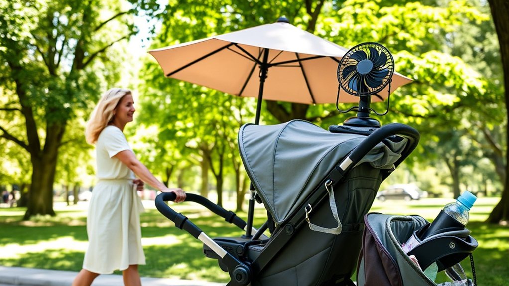 timing stroller outings for comfort