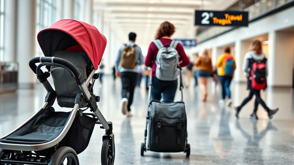 travel friendly stroller alternatives for families at the airport