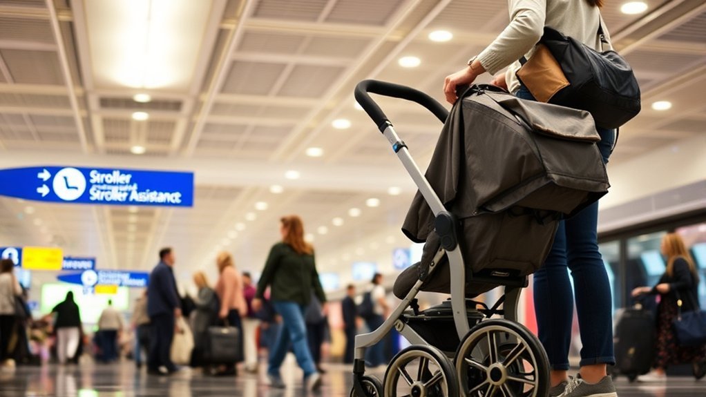 traveling with collapsible strollers