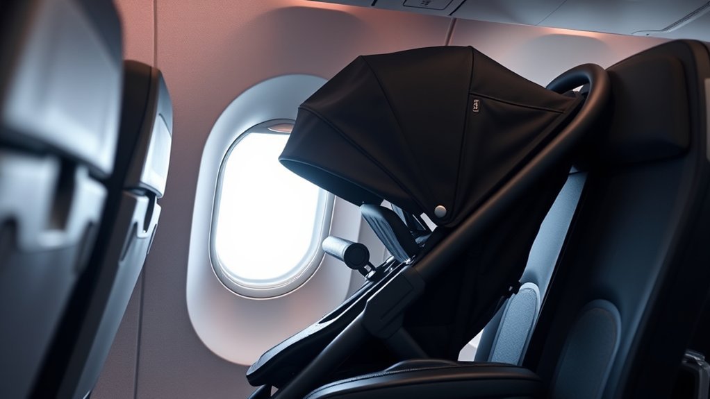 traveling with a Doona stroller on an airplane