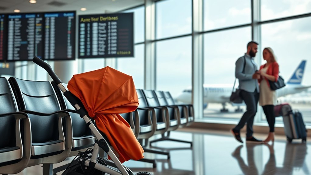 umbrella strollers allowed on planes
