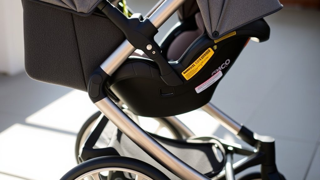 UPPAbaby stroller car seat compatibility with infant seat adapter