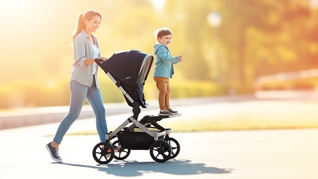 versatile double stroller benefits for parents with two children