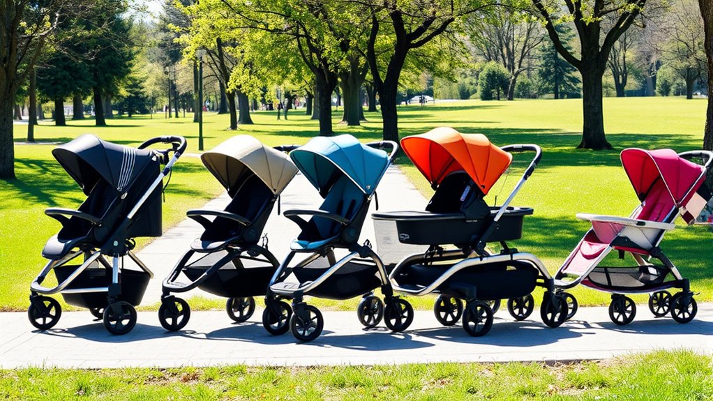 versatile double stroller options