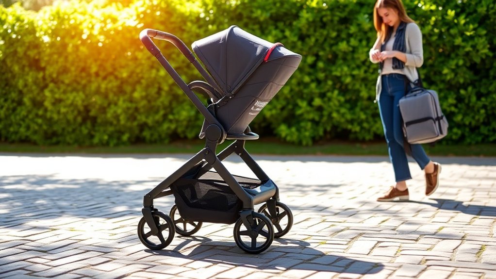 UPPAbaby Cruz V2 stroller with versatile lightweight and safe design features