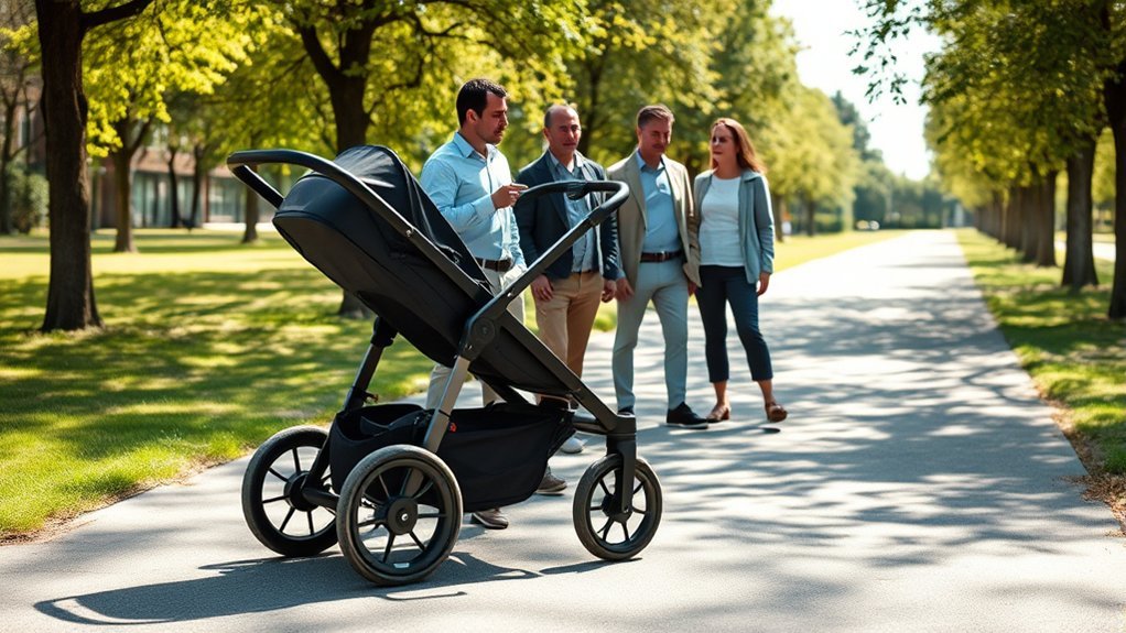 versatile jogging stroller used safely for everyday walks