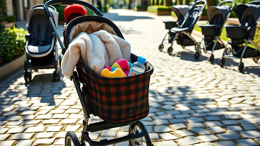versatile stroller storage solution