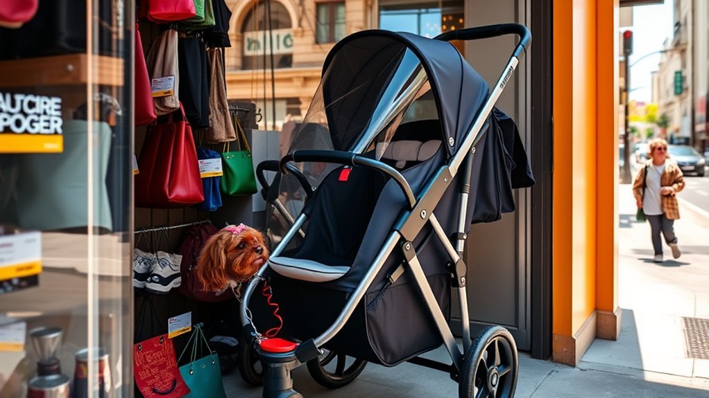 dog stroller weight capacity and folding mechanism