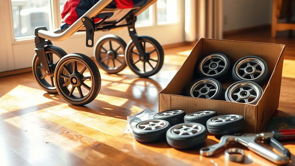 worn wheels require replacement