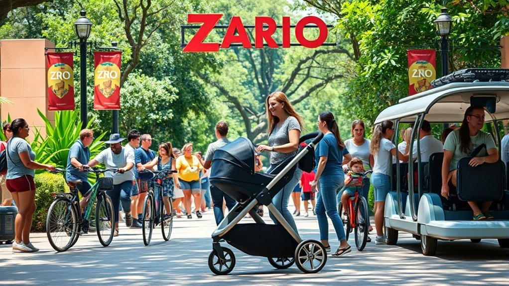 zoo alternative transportation options for families